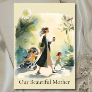 Watercolor Elegant Mom - Mother's Day card