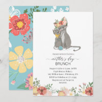 Watercolor Elegant Mother is Day brunch Baby showe