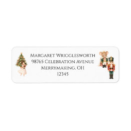 Watercolor Elegant Nutcracker Suite Return Address