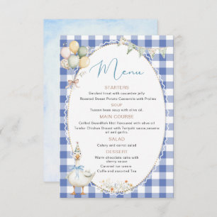 Watercolor elegant one silly goose baby shower enclosure card