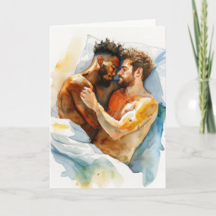 Watercolor Embrace Mediterranean Tones Card