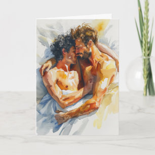 Watercolor Embrace Sunlit Card