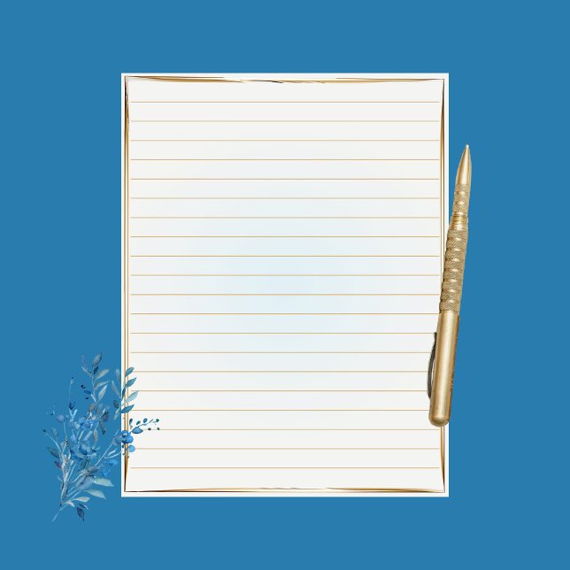 Watercolor Emerly Writing Paper (Creator Uploaded)