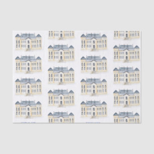 Watercolor English Manor Estate Wedding Tissue Paper