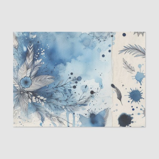 Watercolor Ephemera tissue paper (Front)