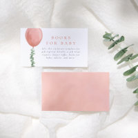 Watercolor Eucalyptus & Balloon Girl Baby Shower