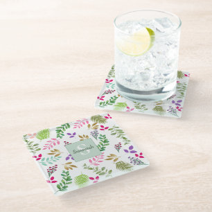 Watercolor Eucalyptus Botanical Coaster