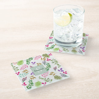 Watercolor Eucalyptus Botanical Coaster