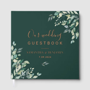 Watercolor Eucalyptus Botanical Wedding Guest Book