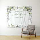 Watercolor Eucalyptus Bridal Shower Photo Backdrop