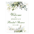 Watercolor Eucalyptus Bridal Shower Welcome Sign