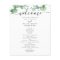 Watercolor eucalyptus. Elegant script wedding