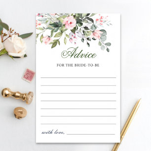 Watercolor Eucalyptus Greenery Advice Card