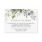 Watercolor Eucalyptus Greenery Display Shower Card