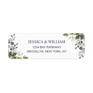 Watercolor Eucalyptus Greenery Elegant Chic