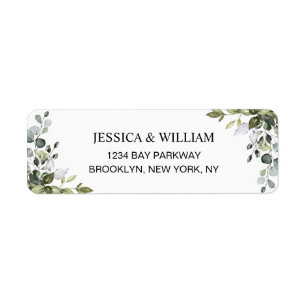 Watercolor Eucalyptus Greenery Elegant Chic