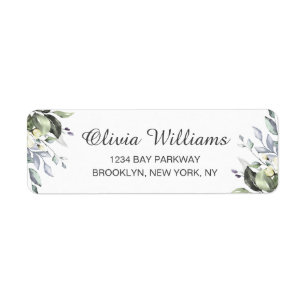 Watercolor Eucalyptus Greenery Elegant Chic