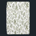Watercolor Eucalyptus Greenery Leaves Pattern iPad Pro Cover<br><div class="desc">Watercolor eucalyptus greenery leaves pattern</div>