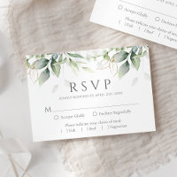Watercolor Eucalyptus Greenery Wedding
