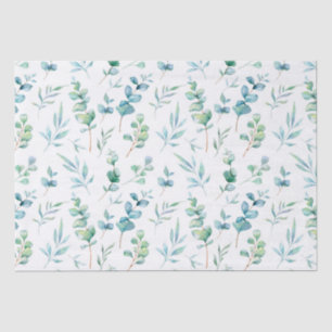 Watercolor Eucalyptus Pattern Tissue Paper