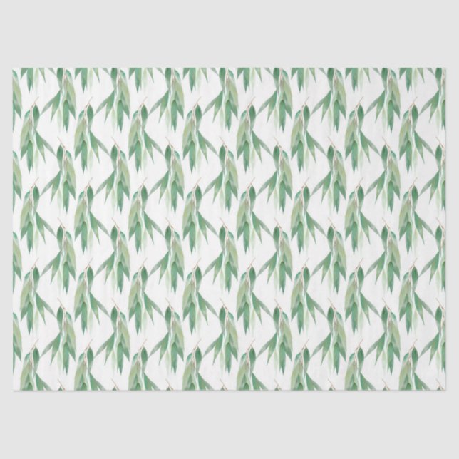 Watercolor Eucalyptus Series Design 18 Tissue Paper (Front)