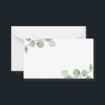 Watercolor Eucalyptus Wedding Advice and Wishes Card<br><div class="desc">Celebrate your special day with these beautifully wedding advice and wishes card,  decorated with soft watercolor eucalyptus on a white background.

Perfect for wedding,  baby shower,  birthday party,  bridal shower,  bachelorette party and any special occasions.</div>