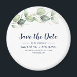 Watercolor Eucalyptus Wedding Save the Date Magnet<br><div class="desc">Cute Botanical Eucalyptus Watercolor Wedding save the date magnet that makes a perfect keepsake for your guests and will be cherished for years</div>