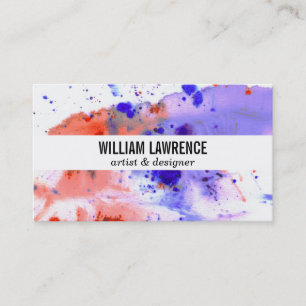 Watercolor Expressive Business Card