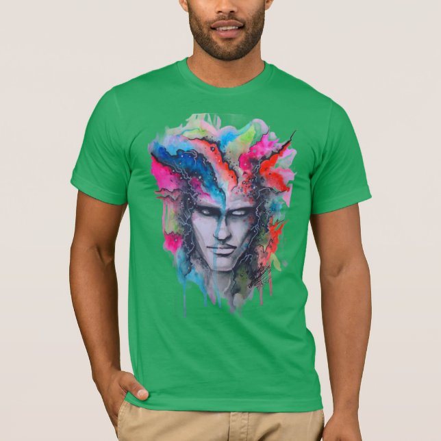 Watercolor Face T-Shirt (Front)