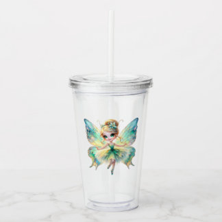 Watercolor Fairy Acrylic Tumbler
