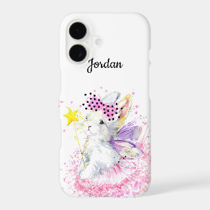Watercolor Fairy Bunny Add Your Name
