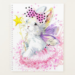 Watercolor Fairy Bunny Planner