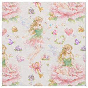 Watercolor Fairy Magic Fabric