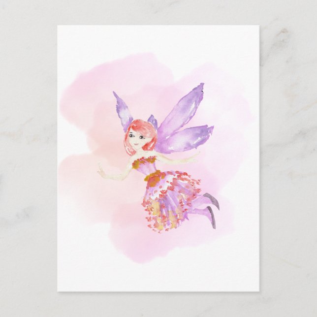 Watercolor Fairy Postcard (Front)