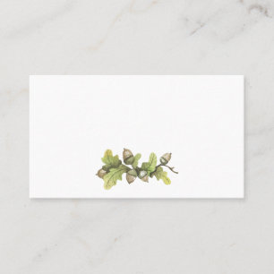Watercolor Fall Autumn Thanksgiving Foliage Place Card