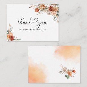 Watercolor Fall in love Bridal Shower Card
