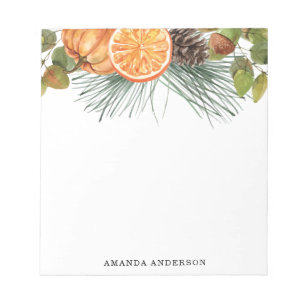 Watercolor Fall Personalised Notepad