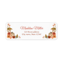 Watercolor Fall Pumpkin Floral