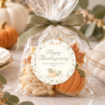 Watercolor Fall Pumpkin Thanksgiving Dinner
