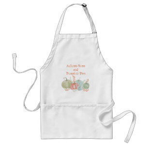 Watercolor Fall Pumpkins Standard Apron