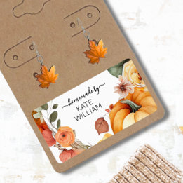 Watercolor Fall theme label for homemade items