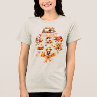 Watercolor Fall Vibes Tri-Blend Shirt