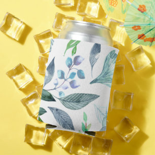 Watercolor fallen leaves 11 can cooler