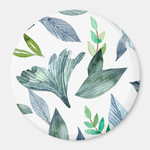 Watercolor fallen leaves 11 magnet