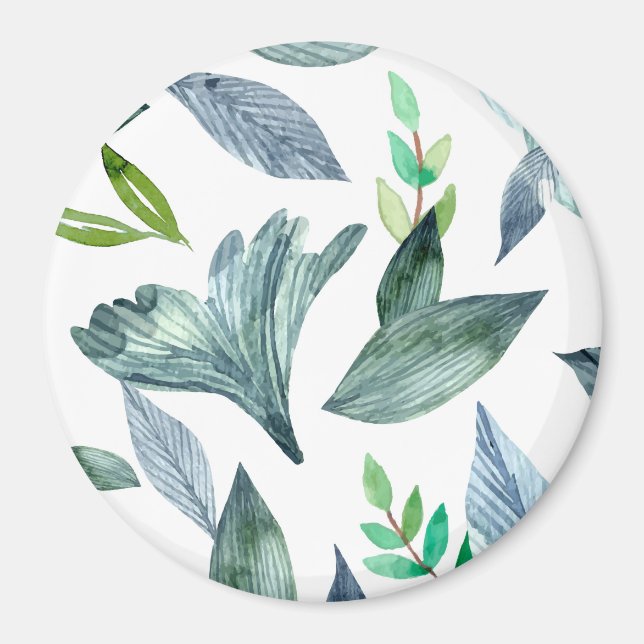 Watercolor fallen leaves 11 magnet (Front)