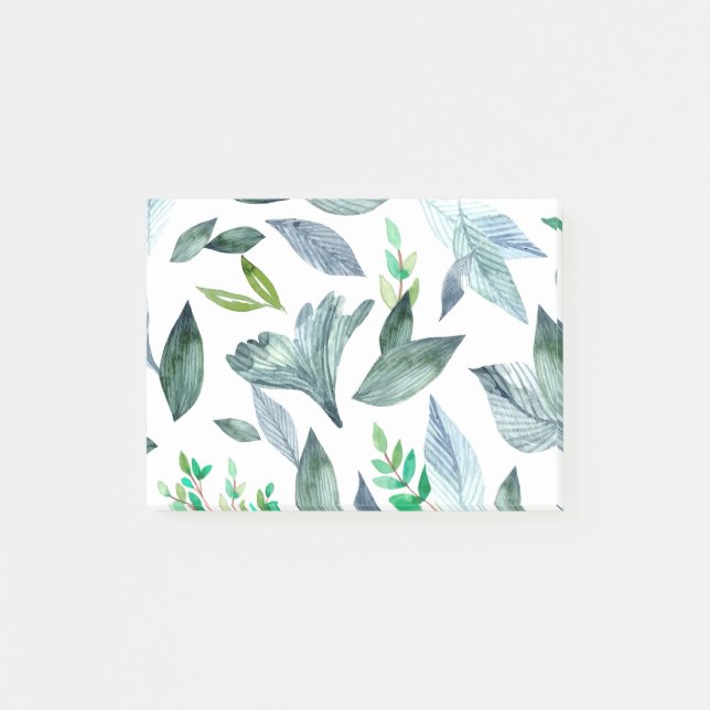 Watercolor fallen leaves 11 post-it notes (Front)