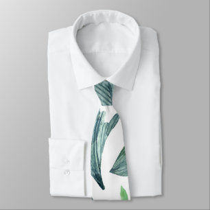 Watercolor fallen leaves 11 tie