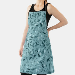 Watercolor fallen leaves 2 apron