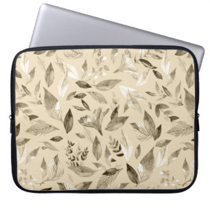 Watercolor fallen leaves 4 laptop sleeve