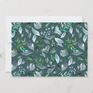 Watercolor fallen leaves 5 announcement